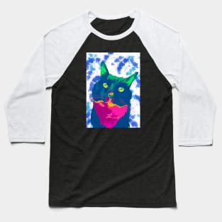 Cat in pop art Baseball T-Shirt